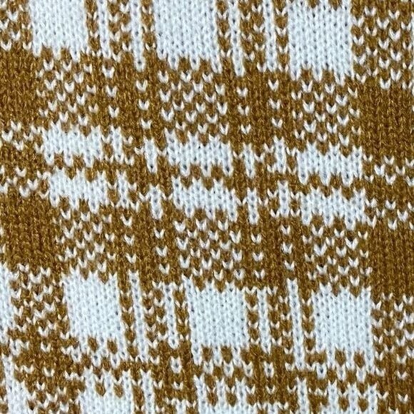 Timberland Women’s Chunky Knit Birdseye Scarf Plaid Checkered Cabincore … - Picture 9 of 9